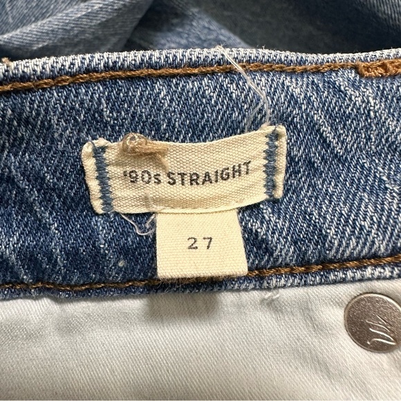 Madewell 90’s Straight Jeans Medium Wash Size 27 - Picture 5 of 9